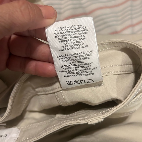 Dear John Cream Cargo Crop Pants with Tie Waist - Picture 6 of 14